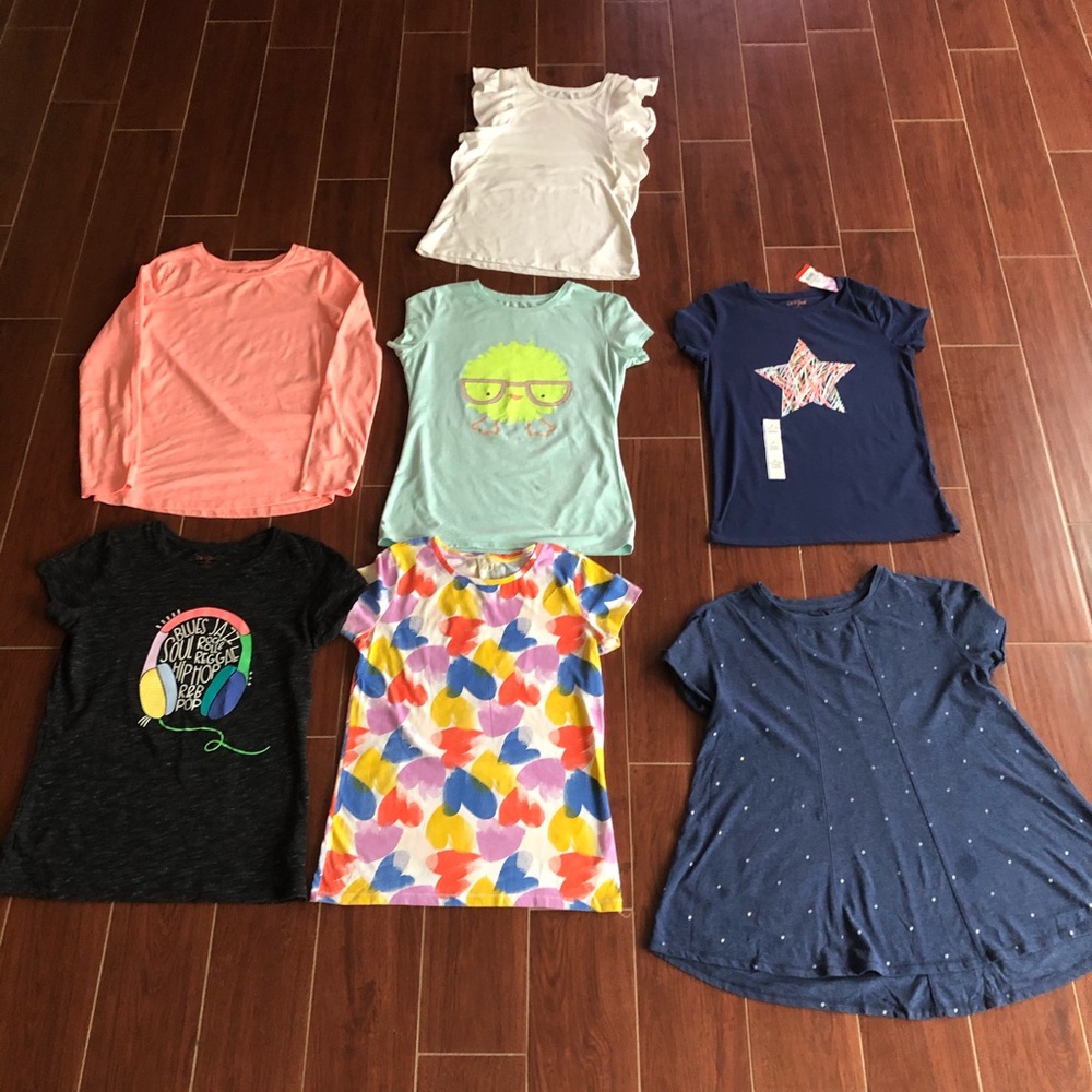 7 piece Cat and Jack kids TShirts (XL-L)
